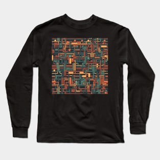 Abstract reasoning - Abstract Mindset Seamless Pattern Long Sleeve T-Shirt